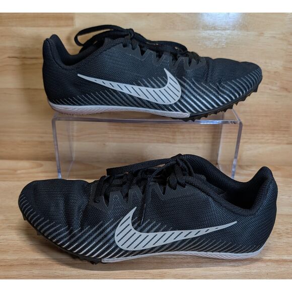 Nike Zoom Rival M Track Spikes Shoes Black Men’s 7.5 w/ Bag & Tool AH1020-002 - Picture 3 of 11